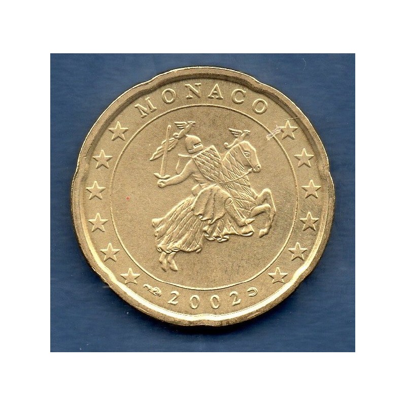 Pièce 20 centimes d'euro Monaco 2002