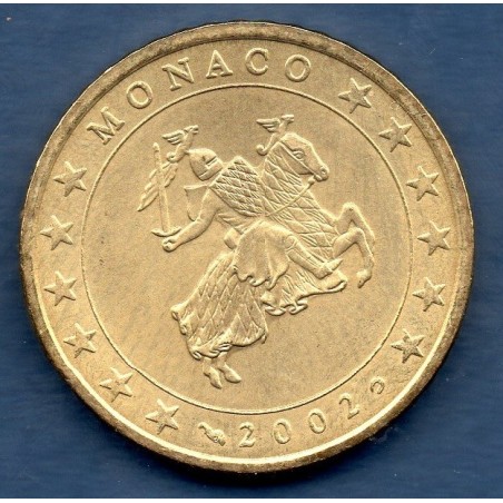 Pièce 50 centimes d'euro Monaco 2002