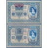 Autriche P.57, TTB Billet de 1000 Kronen 1919 bleu femme