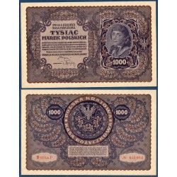 Pologne P.29, A-UNC, Billet de 1000 Marek 1919 Aigle