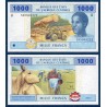 Afrique Centrale P.207Ud Cameroun, Neuf, Billet de 1000 Francs CFA 2002 boeuf