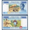 Afrique Centrale P.407Aa Gabon, Neuf, Billet de 1000 Francs CFA 2002 cabane