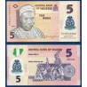 Nigeria P.38b, Neuf, Billet de 5 Naira 2009 Polymère