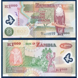 Zambie P.44h, Neuf, Billet de 1000 Kwacha 2011 Oryctérope