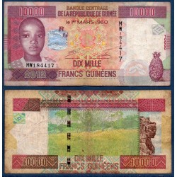 Guinée P.46, B, Billet de 10000 Francs 2012 Café