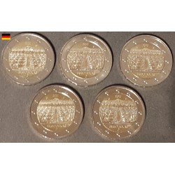 2 euros commémoratives allemagne 2020 5 ateliers Brandebourg pieces de monnaie €
