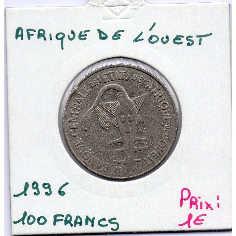 Etats Afrique Ouest 100 francs 1996 TTB KM 4 pièce de monnaie