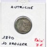 Autriche 10 kreuzer 1870, KM 2206 pièce de monnaie