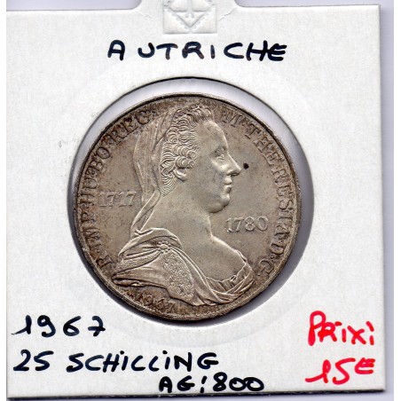 Autriche 25 Schilling 1967 Spl, KM 2901 pièce de monnaie