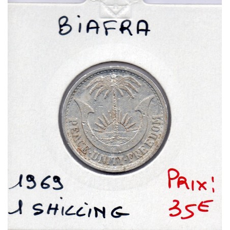 Biafra 1 shilling 1969 SPL, KM 2 pièce de monnaie