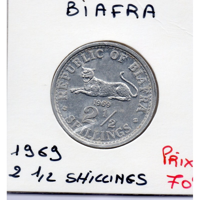 Biafra 2 1/2 shilling 1969 SPL, KM 3 pièce de monnaie