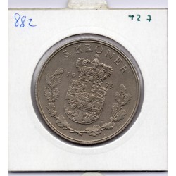 Danemark 5 kroner 1972 Sup, KM.853 Frederik IX