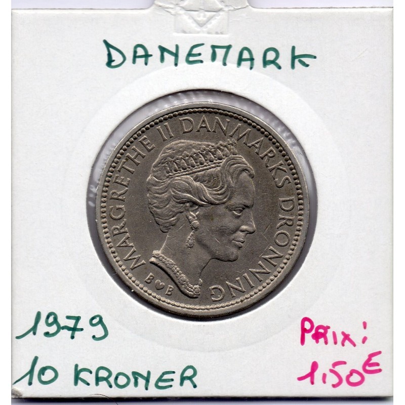 Danemark 10 kroner 1979 Sup, KM.864 Margrethe II