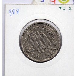 Danemark 10 kroner 1979 Sup, KM.864 Margrethe II