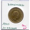 Danemark 20 kroner 1990 Sup, KM.871 Margrethe II