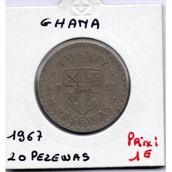 Ghana 20 pesewas 1967 TTB, KM 17 pièce de monnaie