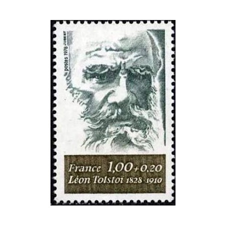 Timbre France Yvert No 1989 Léon Tolstoi