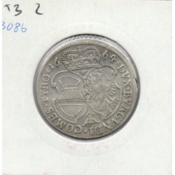 Autriche Tyrol 15 kreuzer 1664 Hall Sup, KM 1219 pièce de monnaie