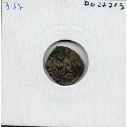 Italie Sicile Brindisi Charles 1er d'Anjou denaro K Lys 1266-1282 TB pièce de monnaie