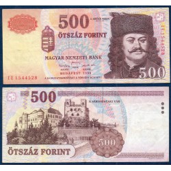 Hongrie P.179a, TTB Billet de 500 Forint 1998 Ferenc II