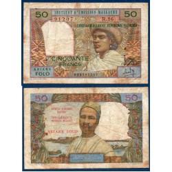 Madagascar Pick N°61, TB- Billet de banque de 50 francs 1969