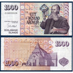 Islande P.59, TTB+ Billet de 1000 kronur 2001 Sveinsson