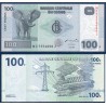 Congo P.98a, Neuf, Billet de 100 Francs 2007 parc Virunga