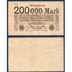 Allemagne P.100, TTB Billet de 200000 Mark 1923 noir