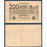 Allemagne P.100, TTB Billet de 200000 Mark 1923 noir