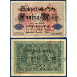 Allemagne P.49a, TTB Billet de 50 Mark 1914 6 digits