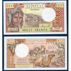 Djibouti P.37e, Neuf, Billet de 1000 Francs 2005 Chameaux