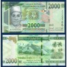 Guinée P.48Aa, Neuf, Billet de 2000 Francs 2018 Palmiers