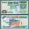 Ghana P.34j, Neuf, Billet de 5000 Cedis 2016 Grumier