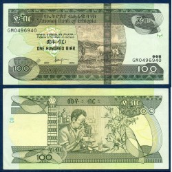 Ethiopie P.52g, SPL, Billet de 100 Birr 2015 Vert