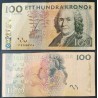 Suède P.65a, TTB, Billet de 100 Kronor 2001-2002 Pollinisation