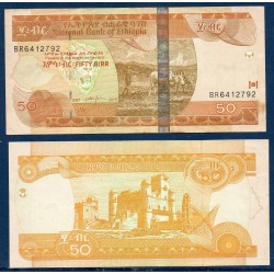 Ethiopie P.51g, TTB, Billet de 50 Birr 2015 Forteresse