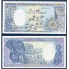 Congo P.10a, Spl, Billet de 1000 francs  1987-1989 éléphants