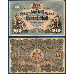 Allemagne Bade P.S979a, Billet de 100 Mark 1902 allégorie