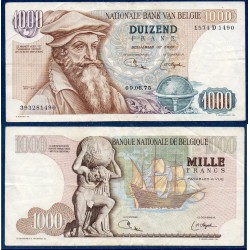 Belgique P.136b, TTB Billet de 1000 Francs 24.7.1975 Mercator