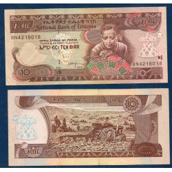 Ethiopie P.48f, TTB, Billet de 10 Birr 2015 Vannier