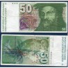 Suisse P.56e, TTB, Billet de 50 Francs 1983 Conrad Gessner