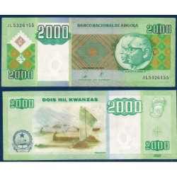 Angola P.151a, TTB, Billet de 2000 Kwanzas 2003 Pêche