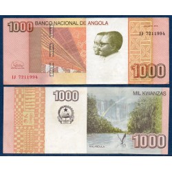 Angola P.156b, TTB, Billet de 1000 Kwanzas 2012 Kalandula cascade