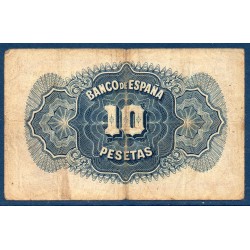 Espagne P.86a, TB Billet de 10 pesetas 1935 reine