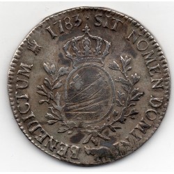 Ecu aux branches d'olivier de Bearn 1786 pau Louis XVI pièce de monnaie royale