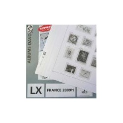 France Luxe LX 2024 1er semestre avec pochettes, timbres, blocs et carnets, préimprimées DAVO