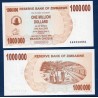 Zimbabwe P.53, Neuf, Billet de 1 million Dollars 2008 Cacao