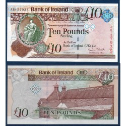 Irlande du nord P.87a, Billet de 10 pounds 2013 Hibernia