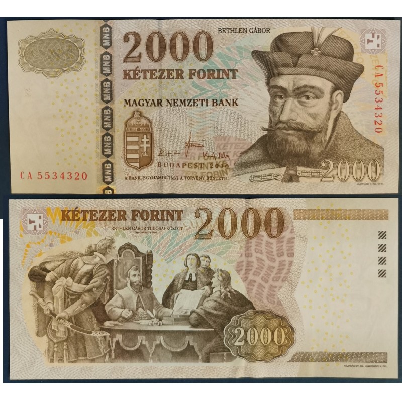 Hongrie P.198c, neuf Billet de 1000 Forint 2010 Bethlen Gabor