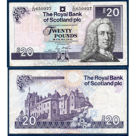 Ecosse P.354f, TTB Billet de 20 pounds 2016-2017 Lord Ilay